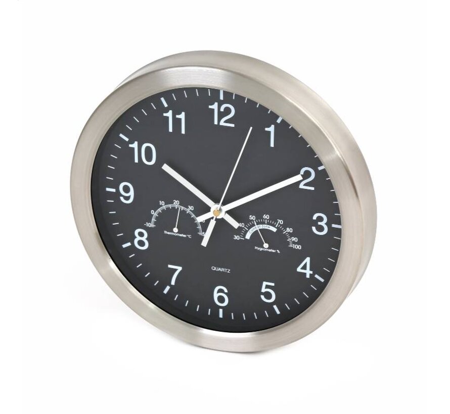 PLATINET ZEGAR WINTER CLOCK BLACK