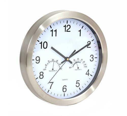 Platinet HORLOGE MURALE PLATINET " WINTER"/BLANC