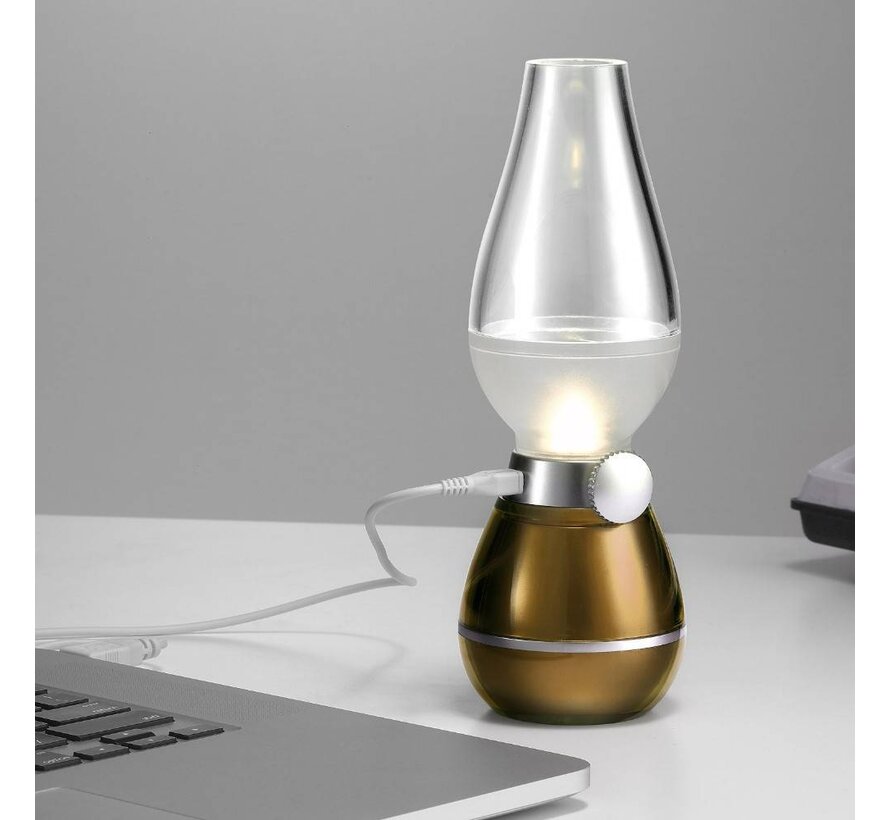 LAMPE LED SANS FIL PLATINET MARCHE ARRET GRACE AU SOUFFLE + CHARGEUR