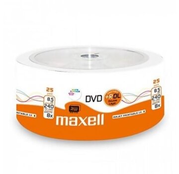 Maxell MAXELL DVD+R 8,5GB 8X DOUBLE LAYER SP*25  276077.35.TW
