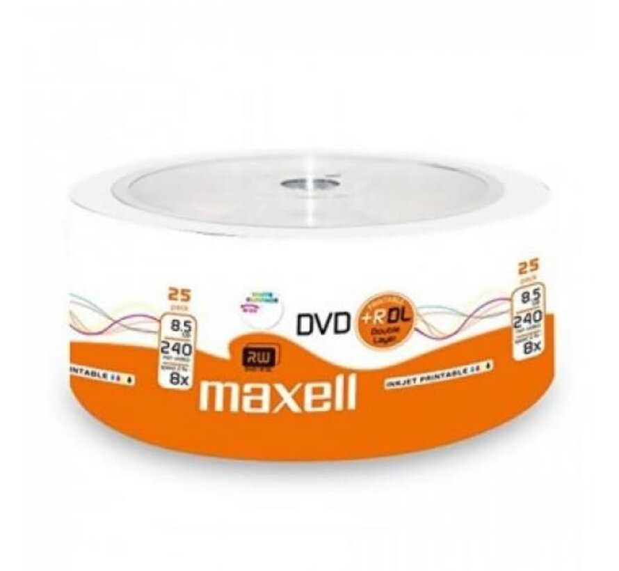 MAXELL DVD+R 8,5GB 8X DOUBLE LAYER SP*25  276077.35.TW