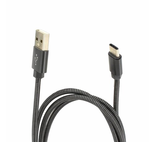 Omega OMEGA METAL TYPE-C TO USB 1.8A 1M BLACK [44216]