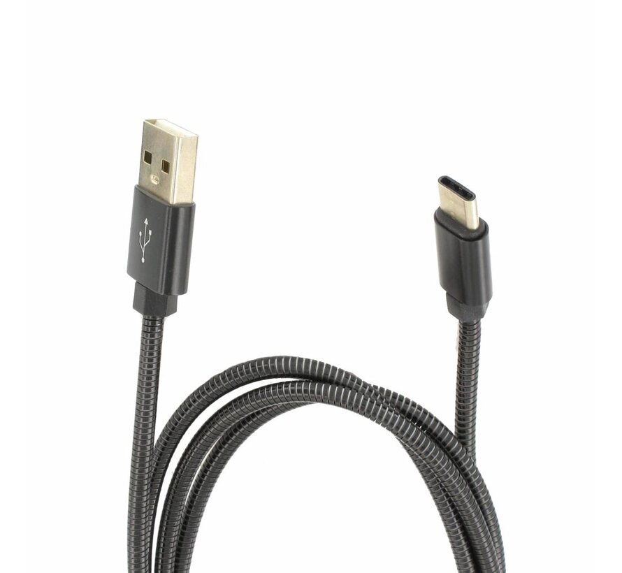 OMEGA CABLE METAL TYPE C USB 1.8A 1M NOIR 44216