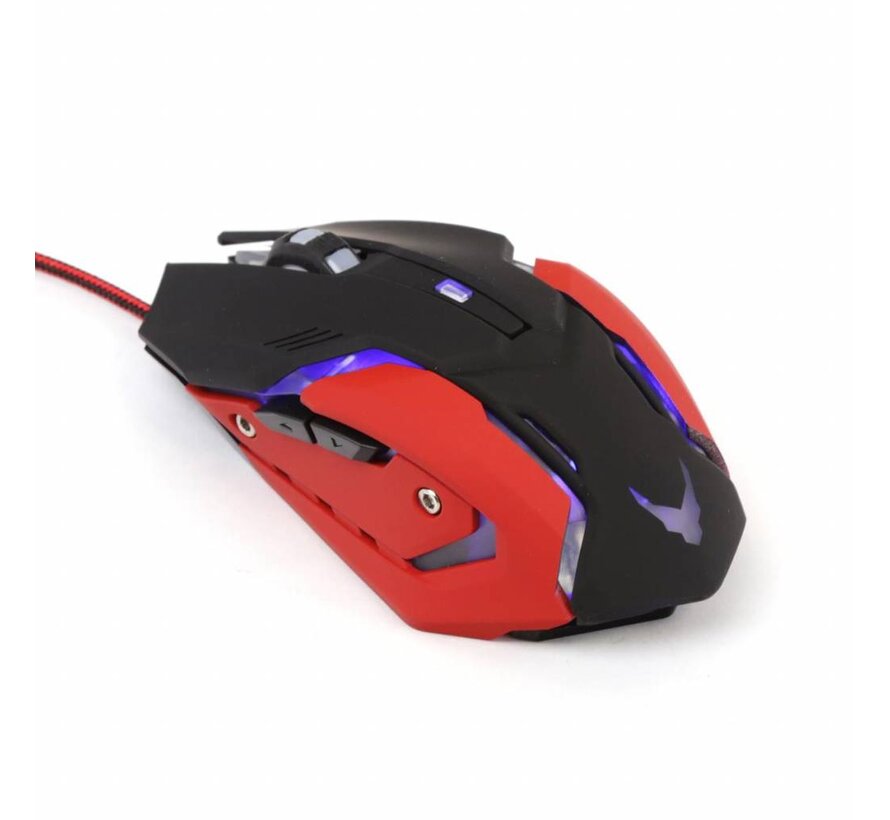 VARR GAMING SET LED MOUSE 800 - 2400 DPI + PAD [44640]