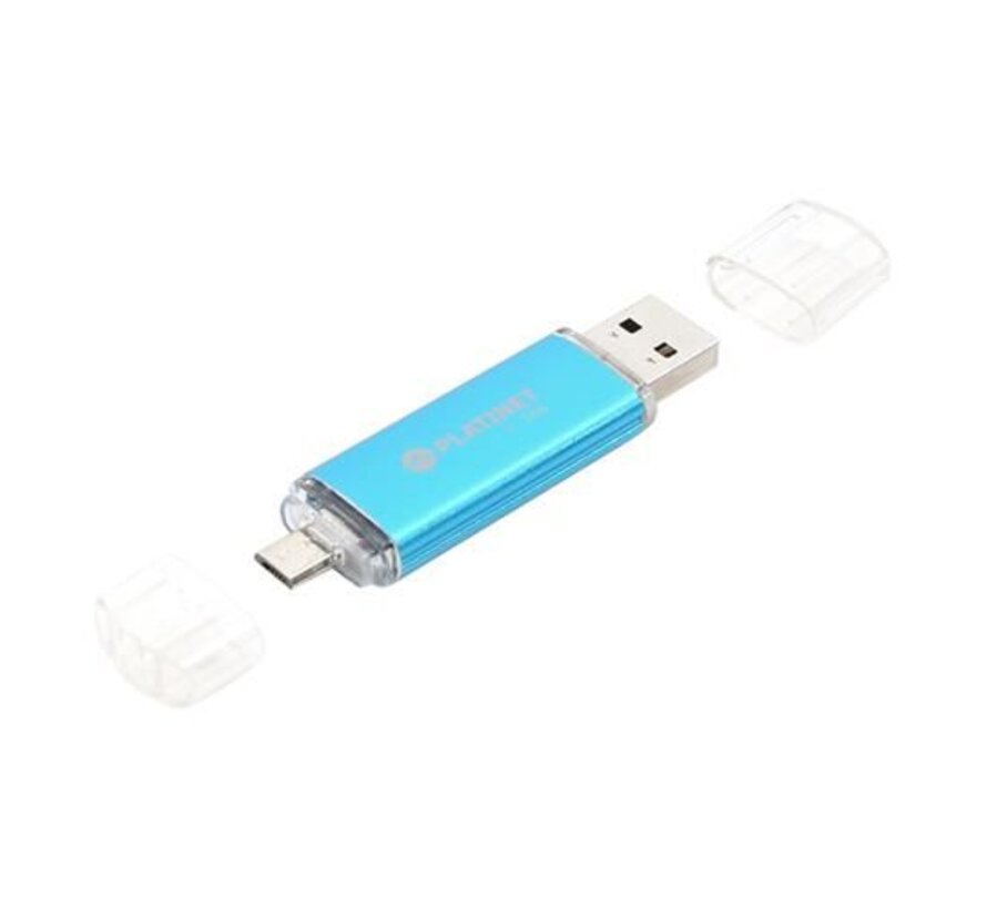 PLATINET ANDROID PENDRIVE USB 2.0 AX-Depo 32GB + microUSB for tablets BLUE [43195]
