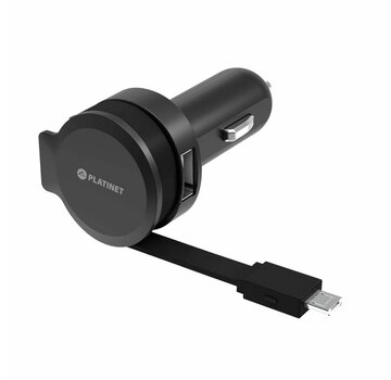 Platinet PLATINET CAR CHARGER ROLLING CABLE 3.4A Micro USB [44650]