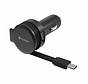 PLATINET CAR CHARGER ROLLING CABLE 2.4A TYPE-C [44652]
