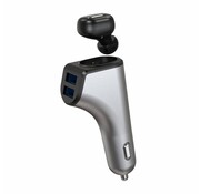 Platinet PLATINET DUOS: CAR CHARGER 2xUSB 3,1 A WITH BLUETOOTH EARPHONE