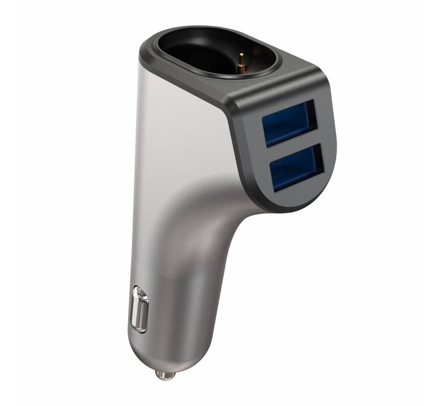 PLATINET DUOS: CAR CHARGER 2xUSB 3,1 A WITH BLUETOOTH EARPHONE