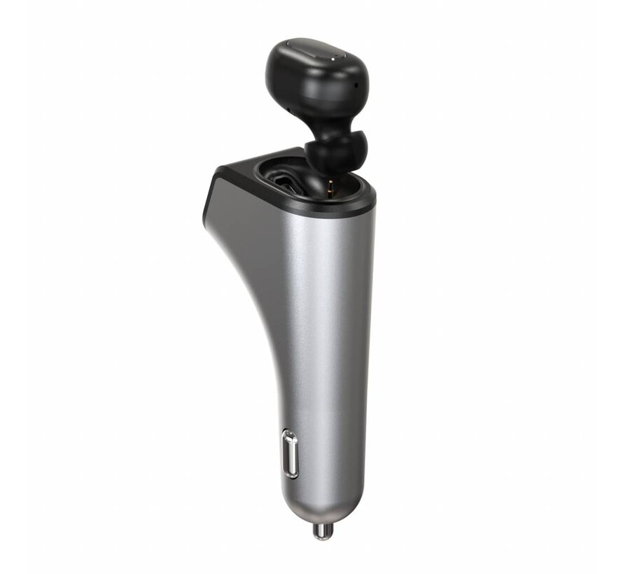 PLATINET DUOS: CAR CHARGER 2xUSB 3,1 A WITH BLUETOOTH EARPHONE