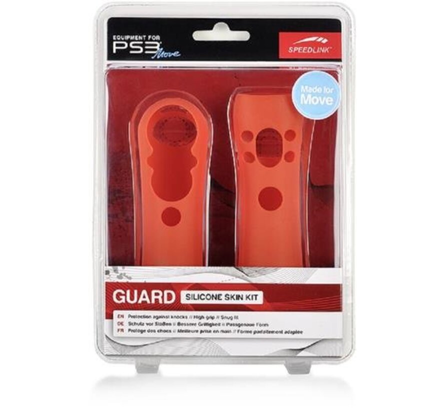 SPEEDLINK GUARD Silicone Skin Kit for PS3 Move red SL-4319-SRD