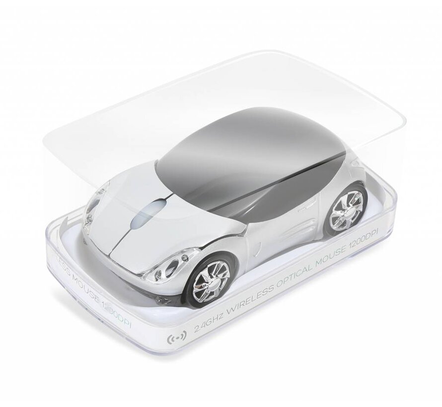 MOUSE OMEGA CAR OM-300 1200DPI WIRELESS SILVER [43253]