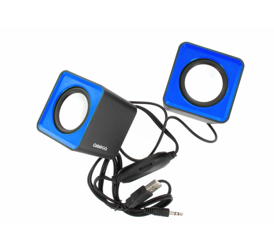 ENCEINTES OMEGA 2.0 OG-01 SURVEYOR 6W BLEU USB [41584]