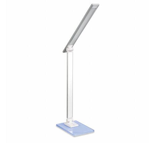 Platinet PLATINET SPECIAL LED DESK LAMP 6 with RGB GLASS BASE SILVER [44671]