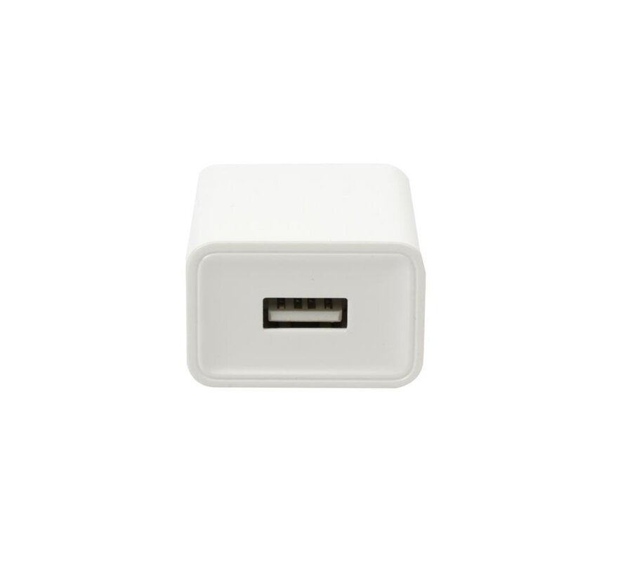 CHARGEUR MURAL PLATINET 1xUSB 2A BLANC [44753]