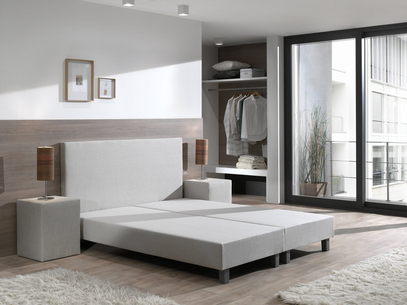 Boxset Bern Creme Boxspring Zonder Matras Voordeligslapen Com