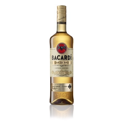 Bacardi Carta Oro Rum fles 1,00L - DrankGoedkoop