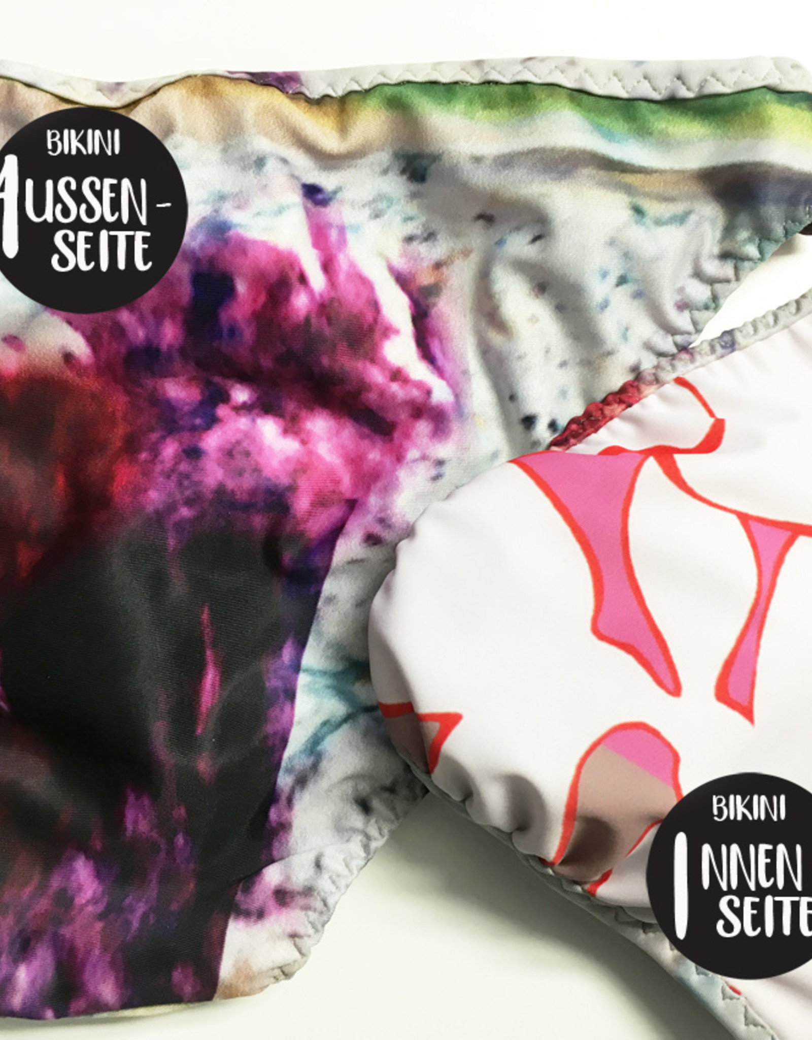 BIKINI TOP + HOSE BASIC  -  Muster Collage & Baby Flower