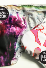 BIKINI HOSE, wendbar für 2 Looks in 1  -  Muster Collage & Baby Flower