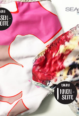 BIKINI TOP, wendbar, Muster  Baby Flower & Collage