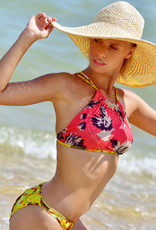 BIKINI TANK TOP  -  wendbar - Muster  Lemon flower &  Orange Flower