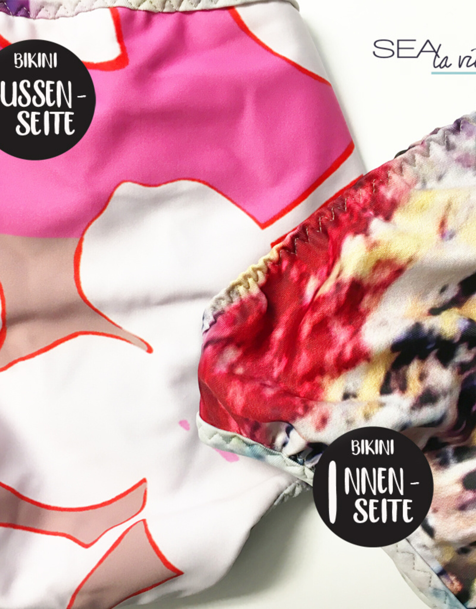 BIKINI TOP + HOSE BASIC  -  Muster Baby Flower  & Collage