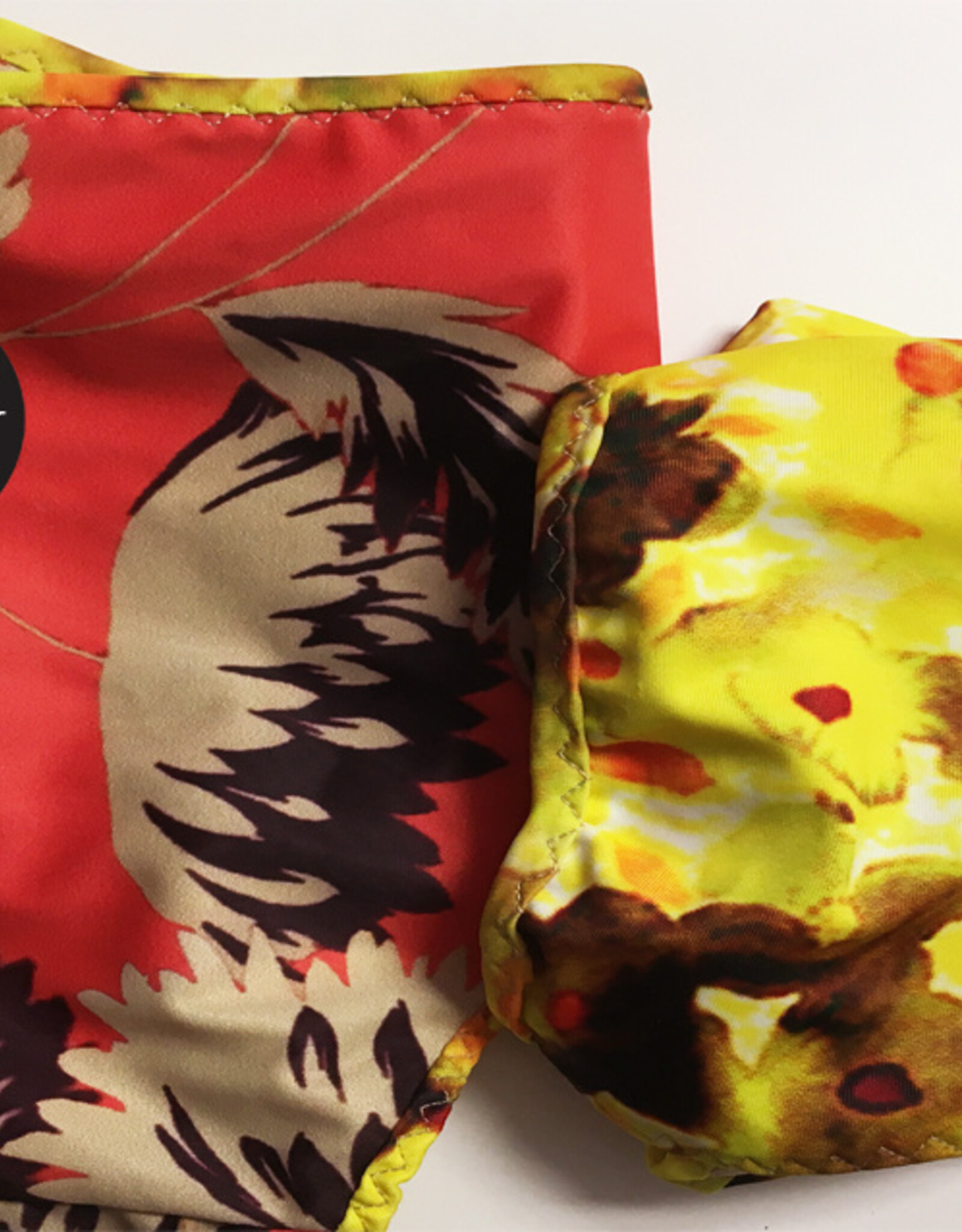 BIKINI TANK TOP  -  Muster  Orange flower  &   Lemon flower