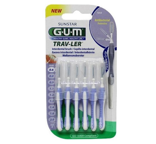 GUM GUM Trav-ler Ragers 0.6mm Lila - 6 stuks