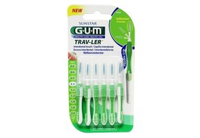 GUM Trav-ler Ragers 1.1mm Groen - 6 stuks