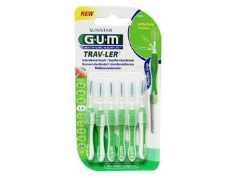 GUM Trav-ler Ragers 1.1mm Groen - 6 stuks