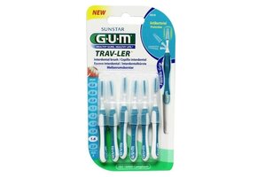 GUM Trav-ler Ragers 1.6mm Blauw - 6 stuks
