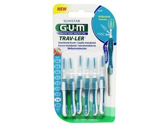 GUM Trav-ler Ragers 1.6mm Blauw - 6 stuks