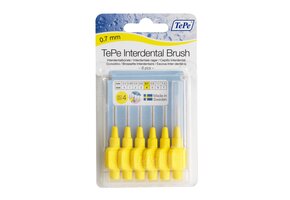 Tepe Interdentale Rager Origineel-0.7 Mm, Geel (Blister 6 Stuks) - 3 Stuks - Voordeelverpakking