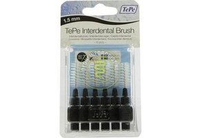 Tepe Interdentale Rager Origineel-1.5 Mm, Zwart (Blister 6 Stuks) - 3 Stuks - Voordeelverpakking