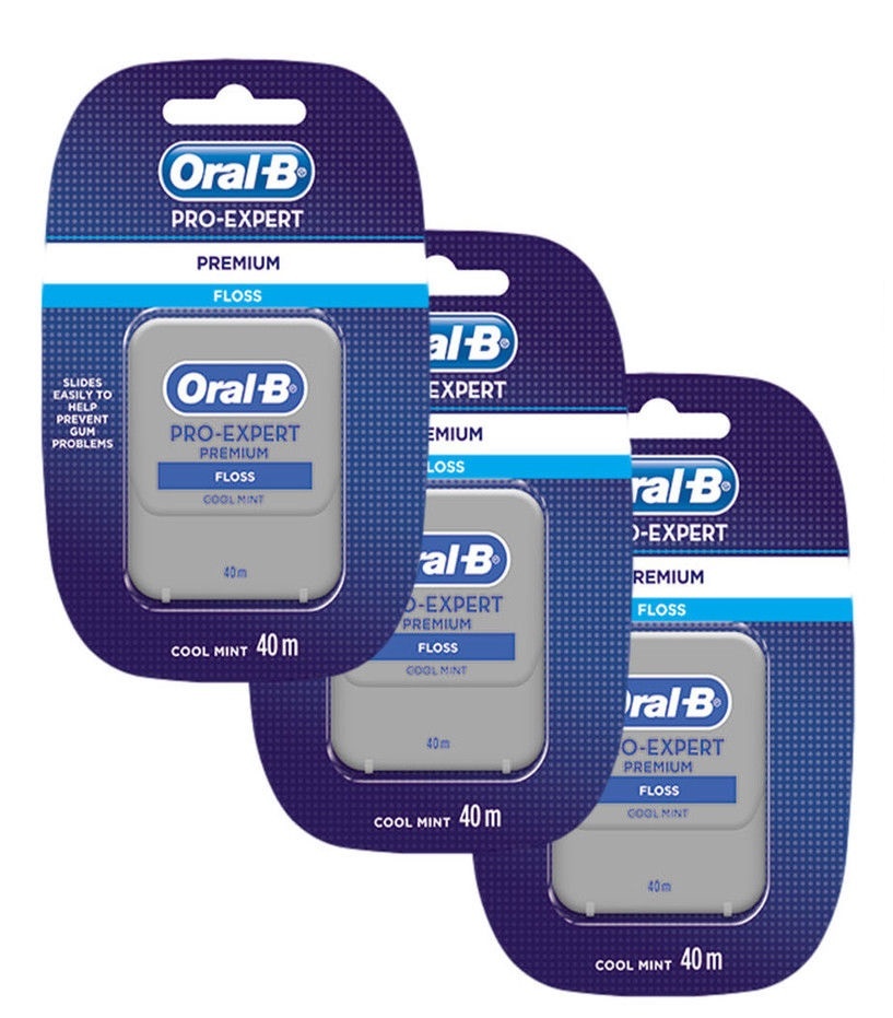 3x Oral-B Flosdraad Pro-Expert Advanced 50 meter