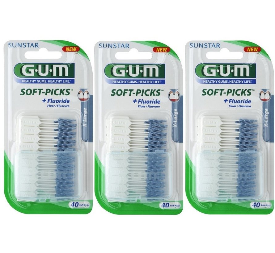 GUM Soft-Picks Original X-Large - 3 x 40 stuks - Voordeelverpakking