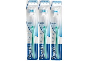 Oral-B 1-2-3 Indicator 35M - 3 Stuks - Tandenborstel - Voordeelverpakking