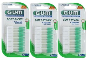 Gum Soft Picks Regular - 3 X 80 Stuks - Ragers - Voordeelverpakking