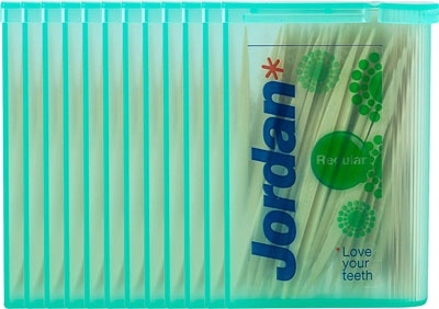 Jordan Tandenstokers Double Ended Regular - 12X 100 St - Tandenstoker - Voordeelverpakking