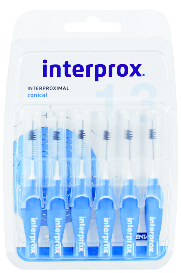 Interprox Premium-Conical 3.5Mm-6.0Mm, Blauw (Blister 6 Stuks)