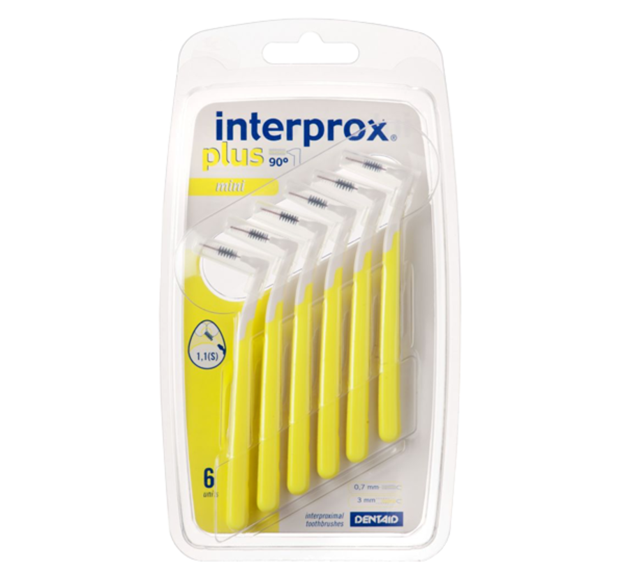 Interprox Plus Mini 3mm Geel - 6 stuks