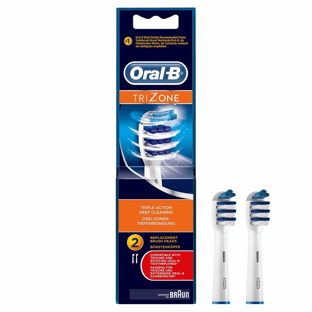 Oral-B Trizone Opzetborstels - 2 stuks -
