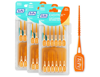 TePe Easypick XS/S Oranje | 108 Stuks | Voordeelverpakking