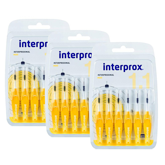 Interprox Premium Mini 3mm Geel - 3 x 6 stuks - Voordeelverpakking