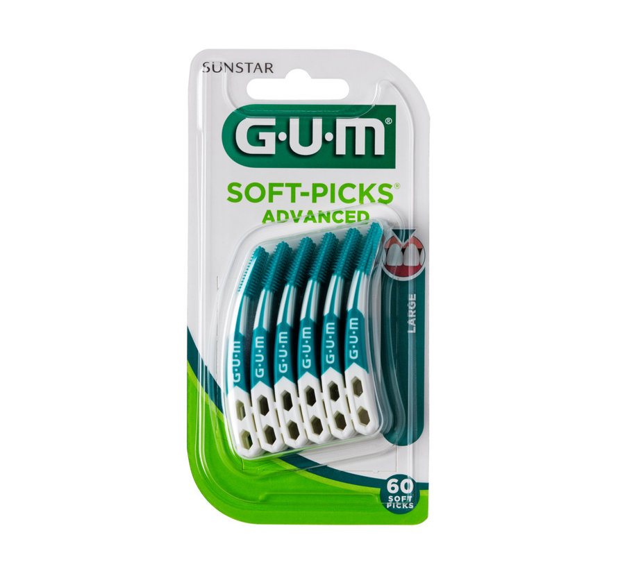 GUM Soft-Picks Advanced Large | 60 Stuks - Kiesrijk
