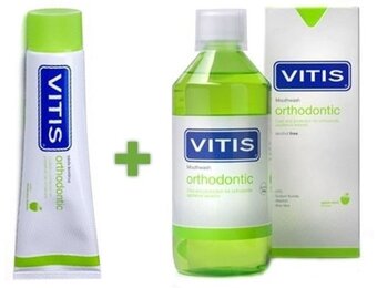 Vitis orthodontic tandpasta + mondspoeling