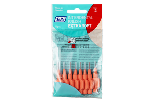 TePe Interdentale Ragers Extra Soft 0.5 mm Lichtrood - 8 stuks