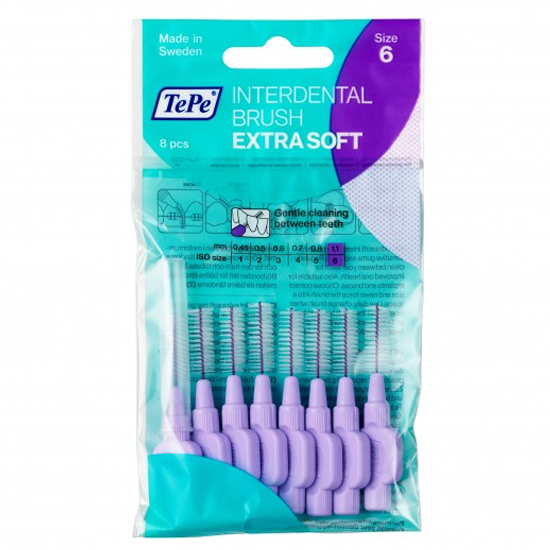 Tepe Interdentale Ragers Extra Soft 1.1 mm Lichtlila - 8 stuks
