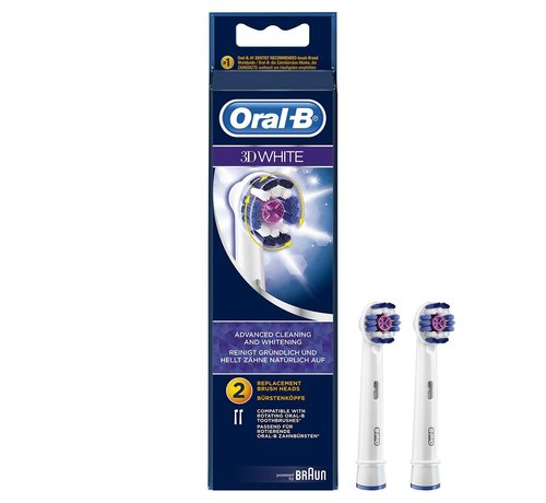Oral-B Oral B opzetborstels 3D White - 2 Stuks