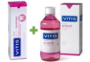 Vitis Mondspoelmiddel + tandpasta Gezond Tandvlees